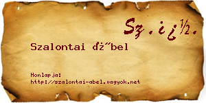 Szalontai Ábel névjegykártya